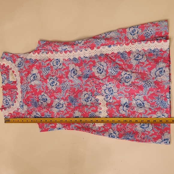 Lilly Pulitzer Ginge Shift Romper in Roxie Pink/Wave N Sea NWT Size 6 - Picture 11 of 16